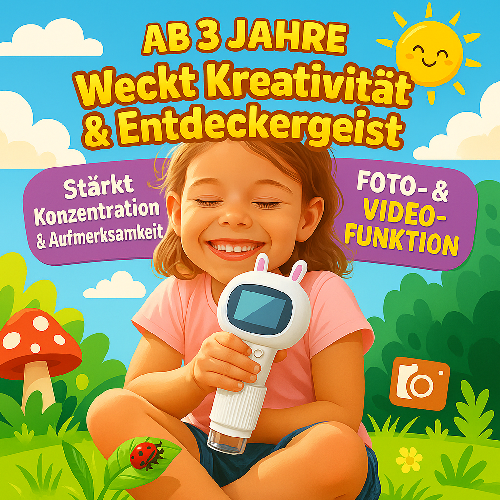 GlubiSkop™ - Digitales Mikroskop für kleine Entdecker